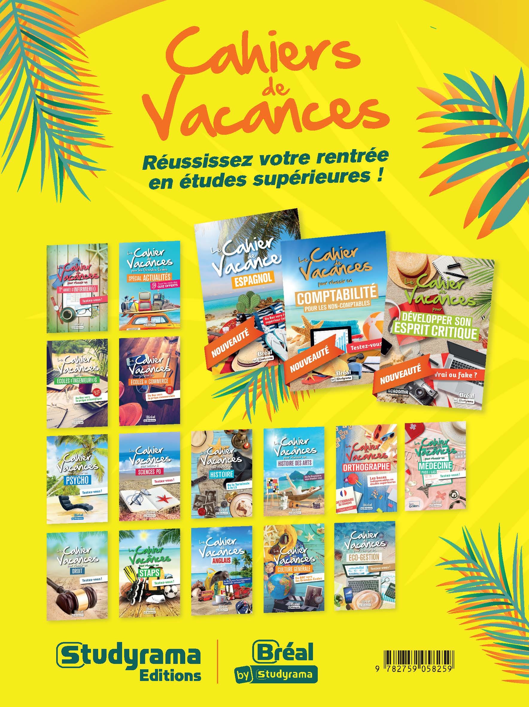 Affiche cahiers de vacances 2025