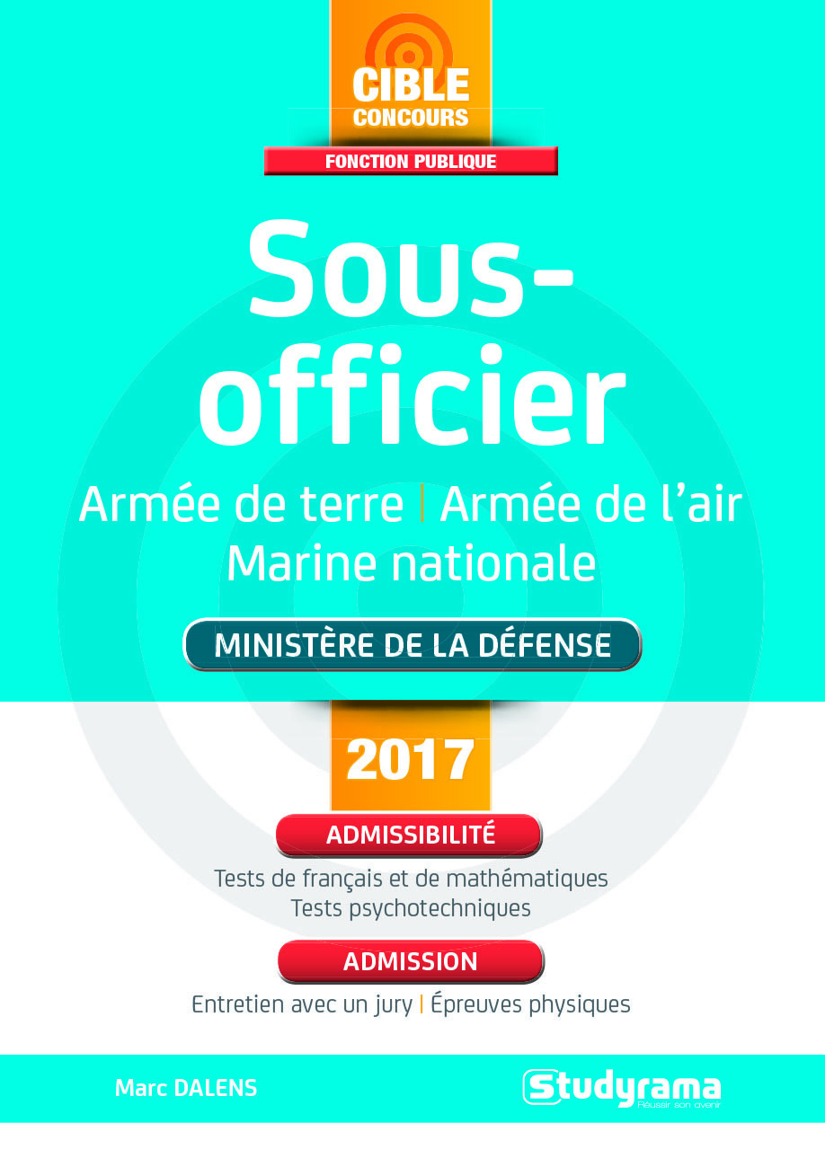 Sous-officier ministère de la défense 2017/2018