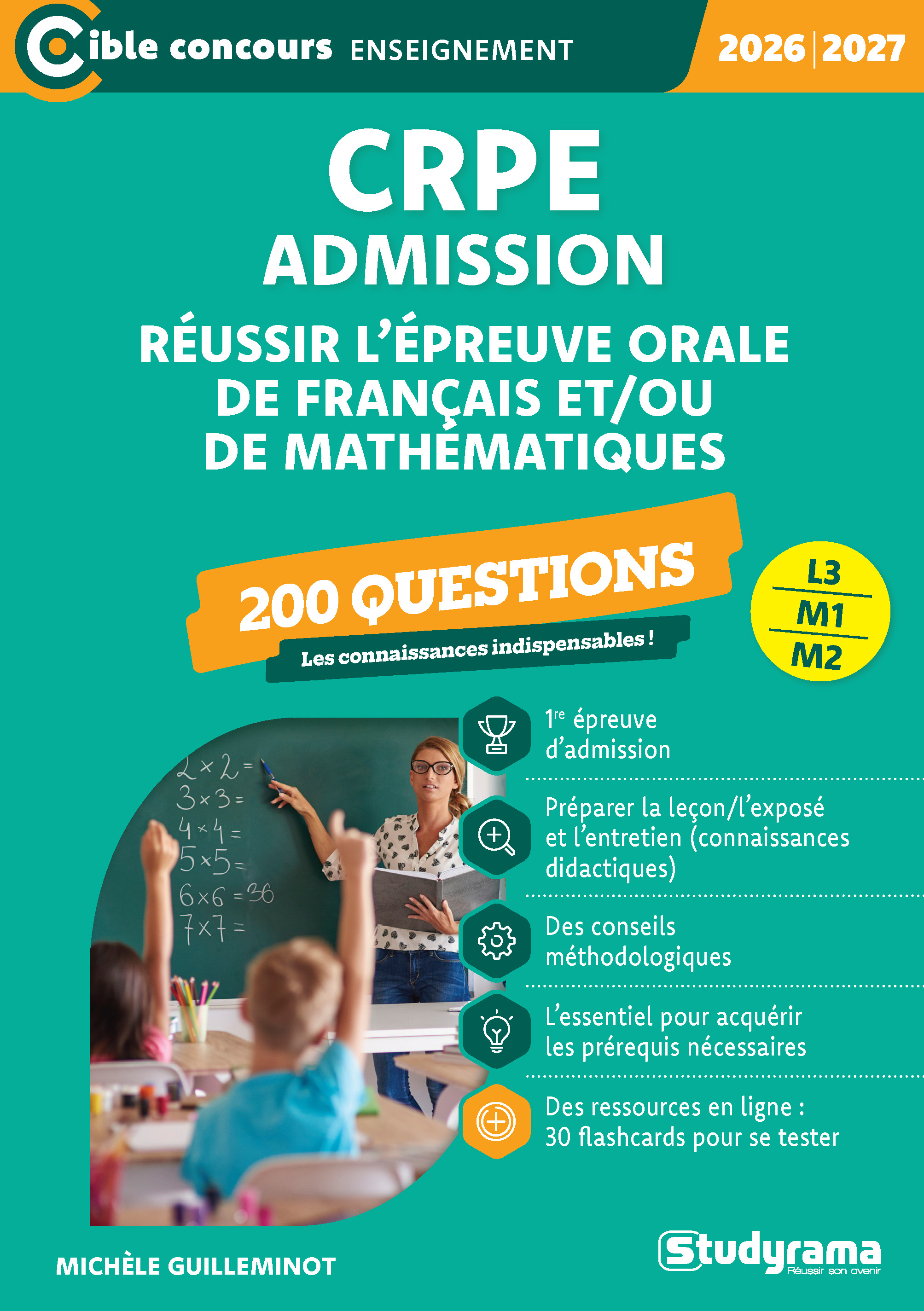 CRPE – Admission – 200 questions de préparation à la leçon de français et de mathématiques