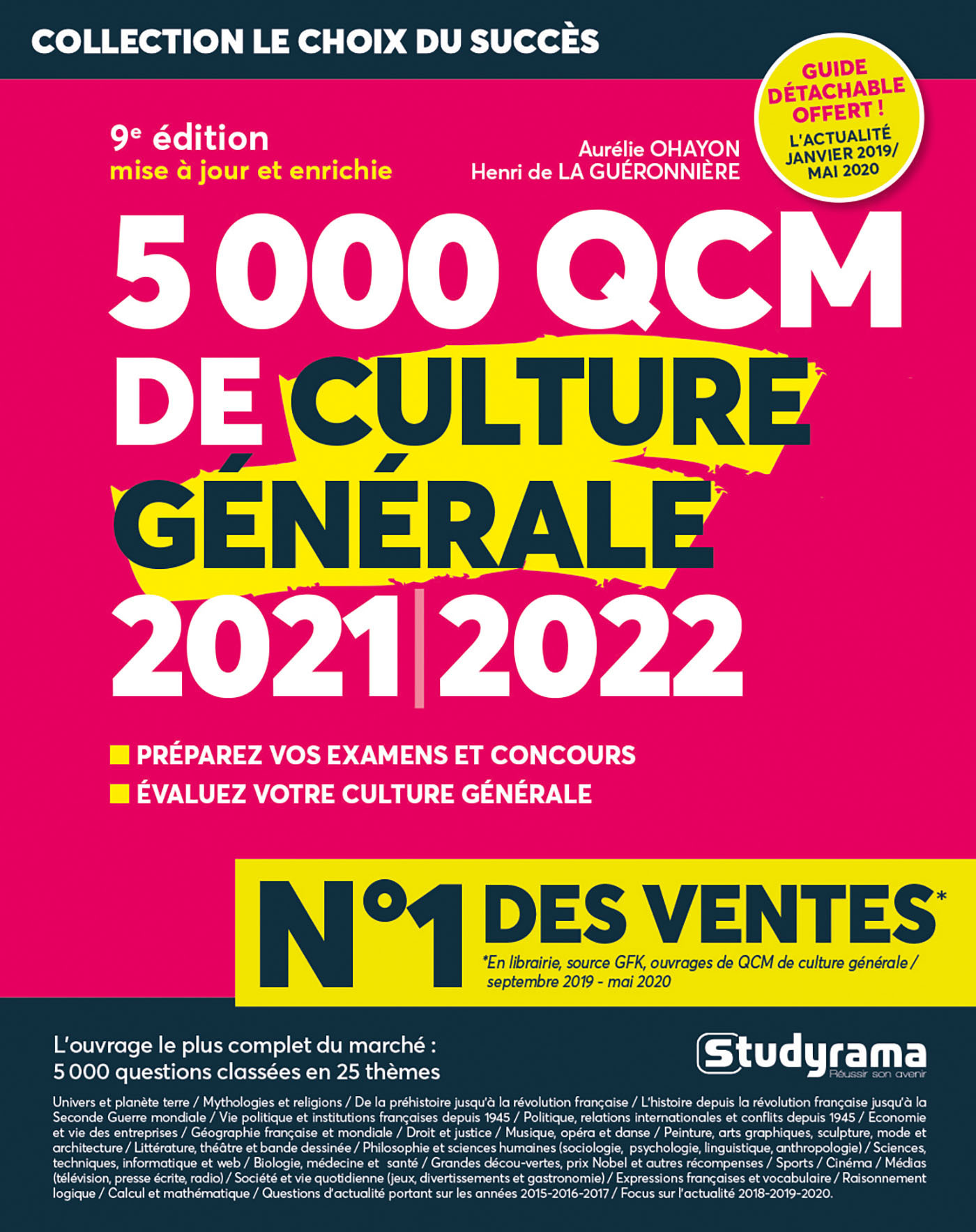 5000 QCM de culture générale 2021/2022