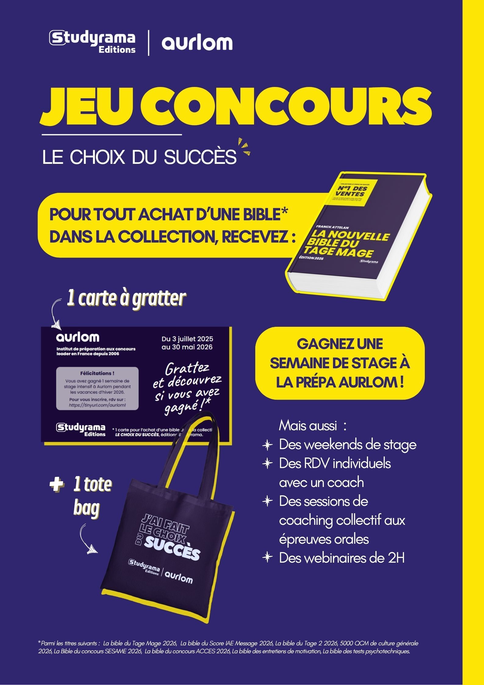 Affiche choix du succès 2025