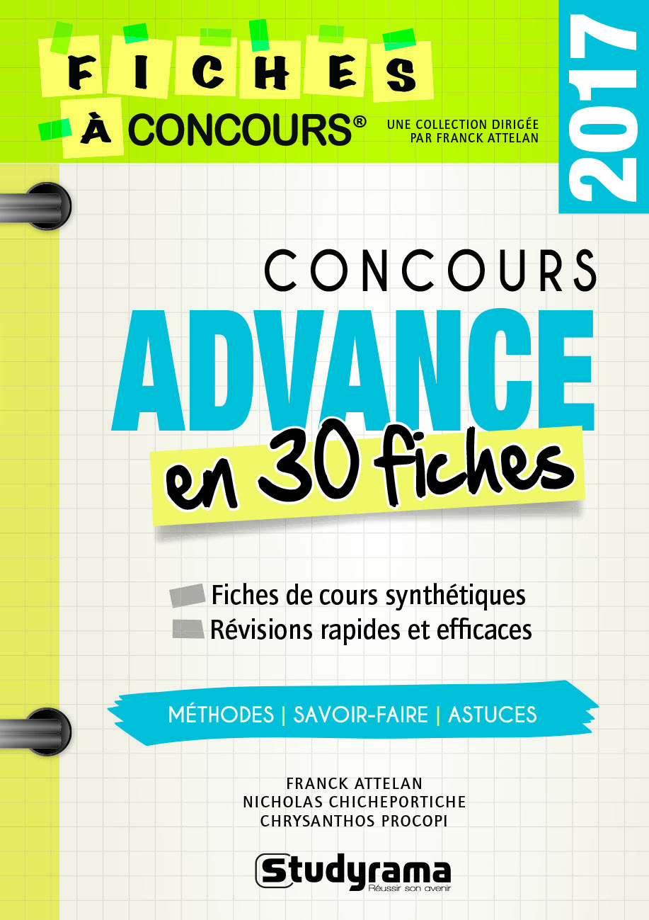 Concours advance en 30 fiches 2017