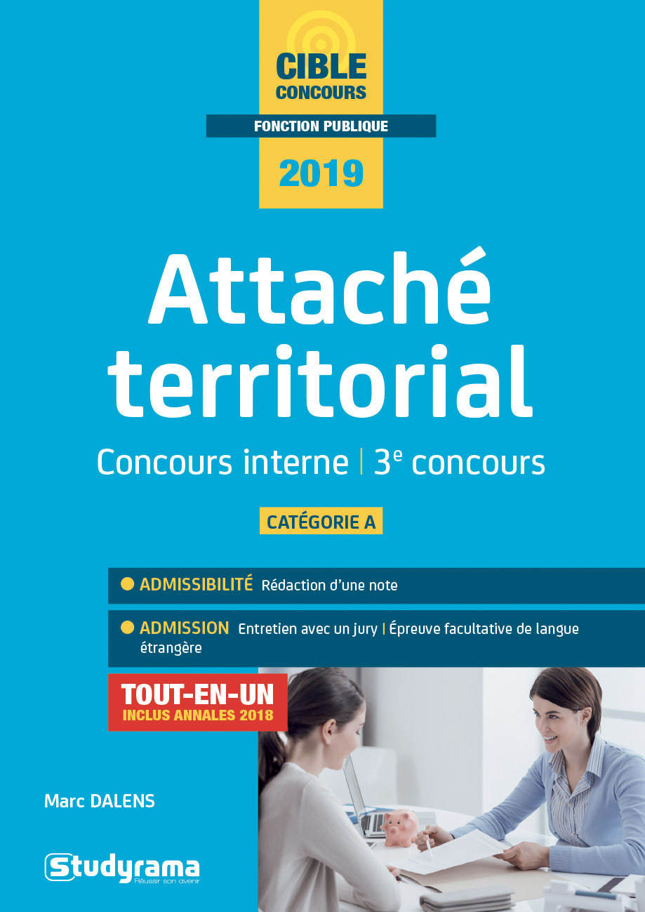 Attaché territorial - Concours interne et 3ème concours 2019