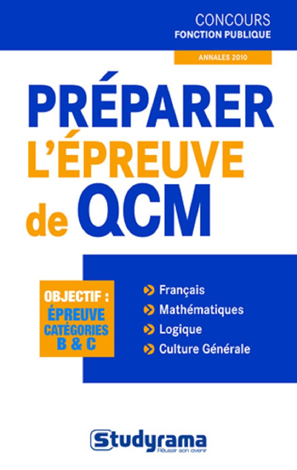 Préparer l'épreuve de QCM