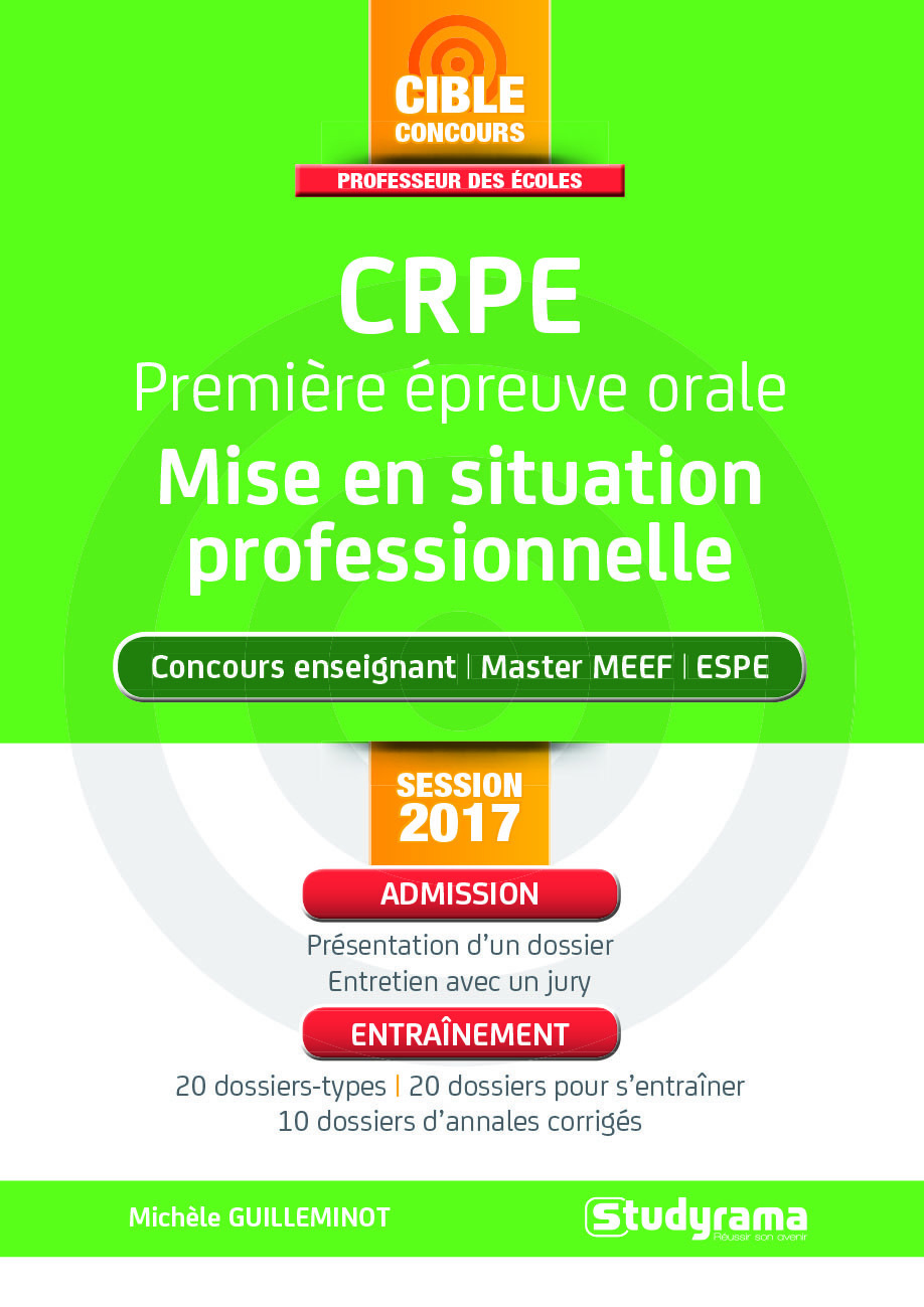 Crpe première épreuve orale mise en situation professionnelle