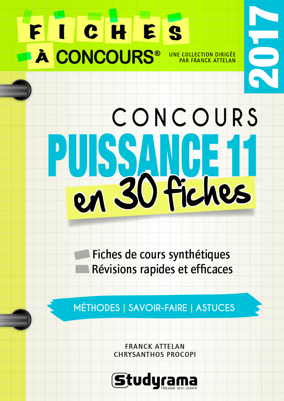 Concours puissance 11 en 30 fiches 2017