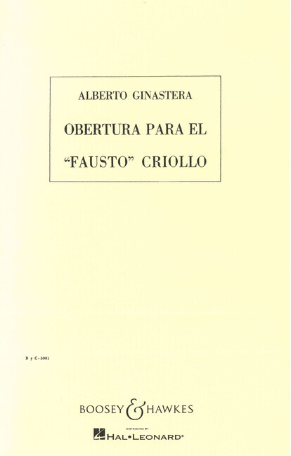 Overture to the Creole Faust