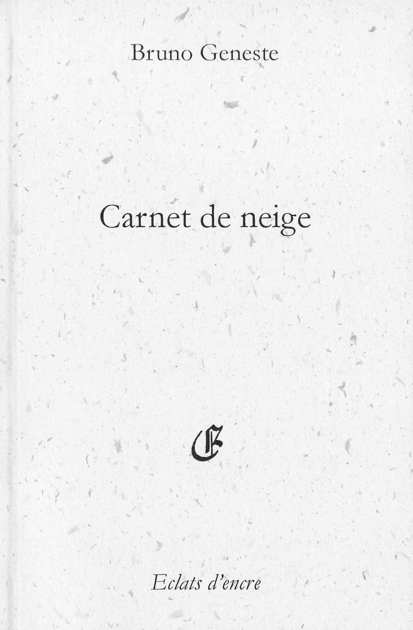CARNET DE NEIGE
