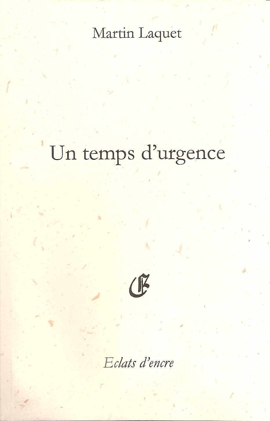 UN TEMPS D'URGENCE
