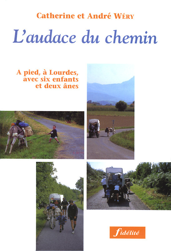 L'audace du chemin. a pied, à lourdes, avec six enfants et deux ânes