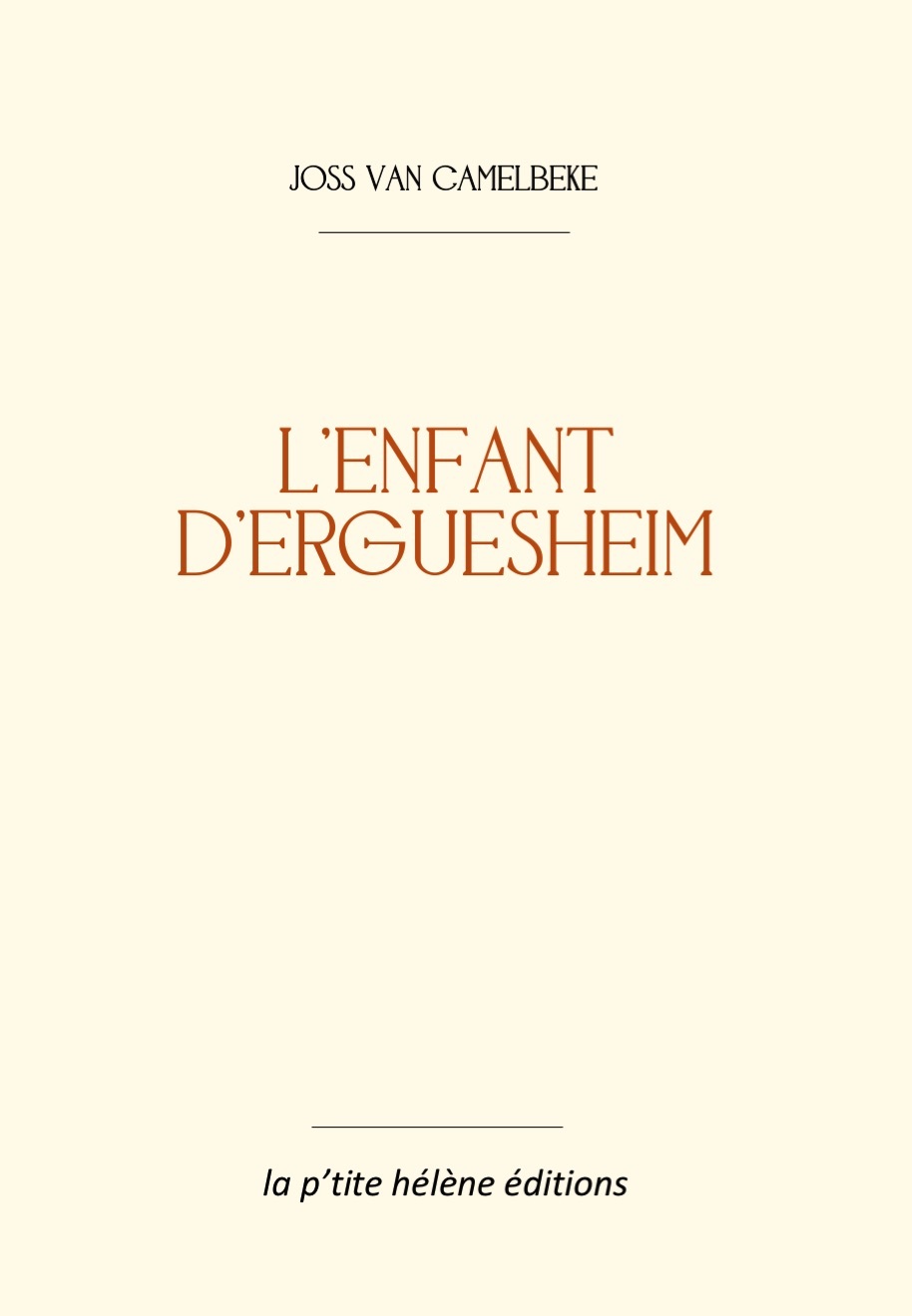 L'ENFANT D'ERGUESHEIM