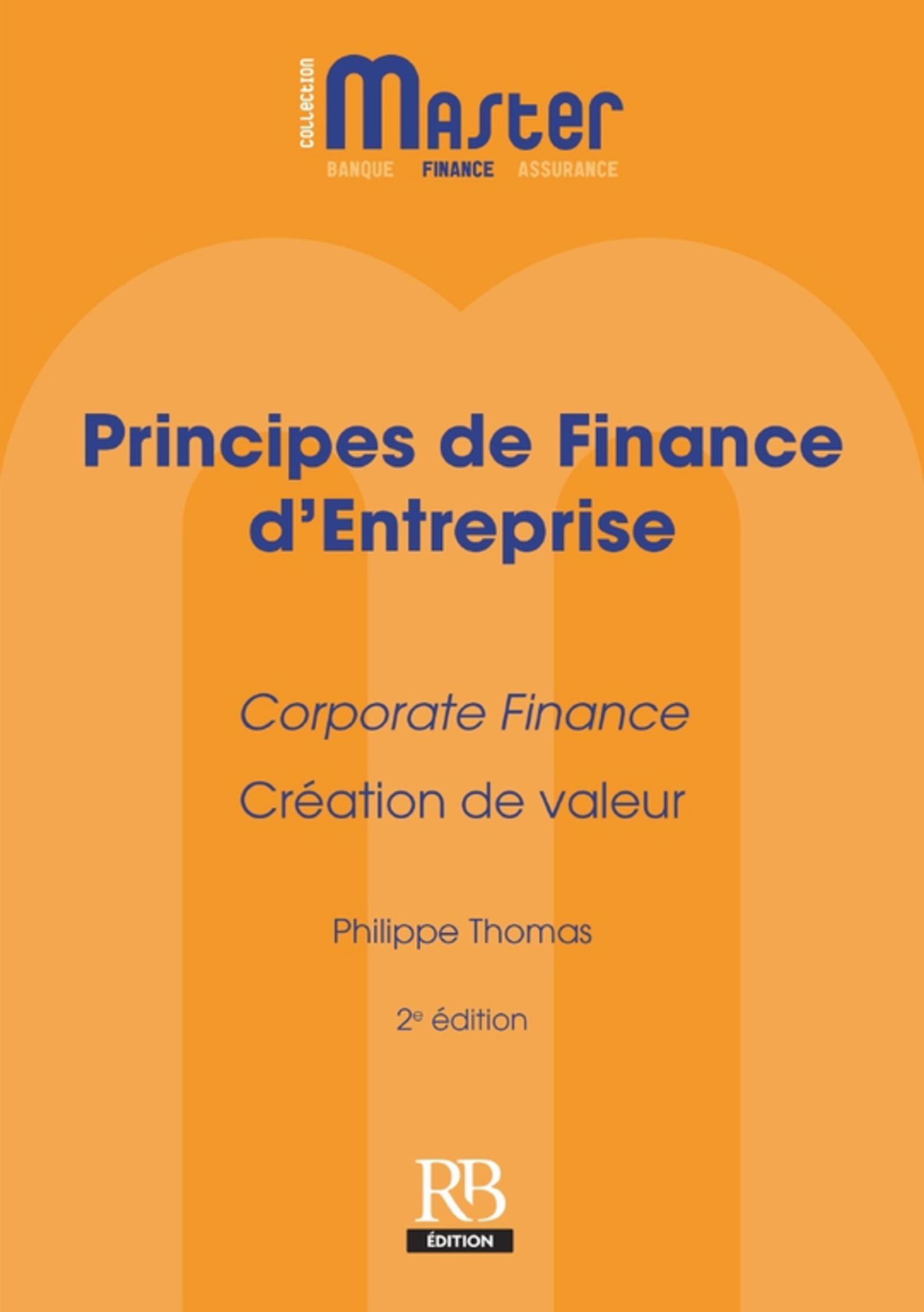PRINCIPES DE FINANCE D ENTREPRISE