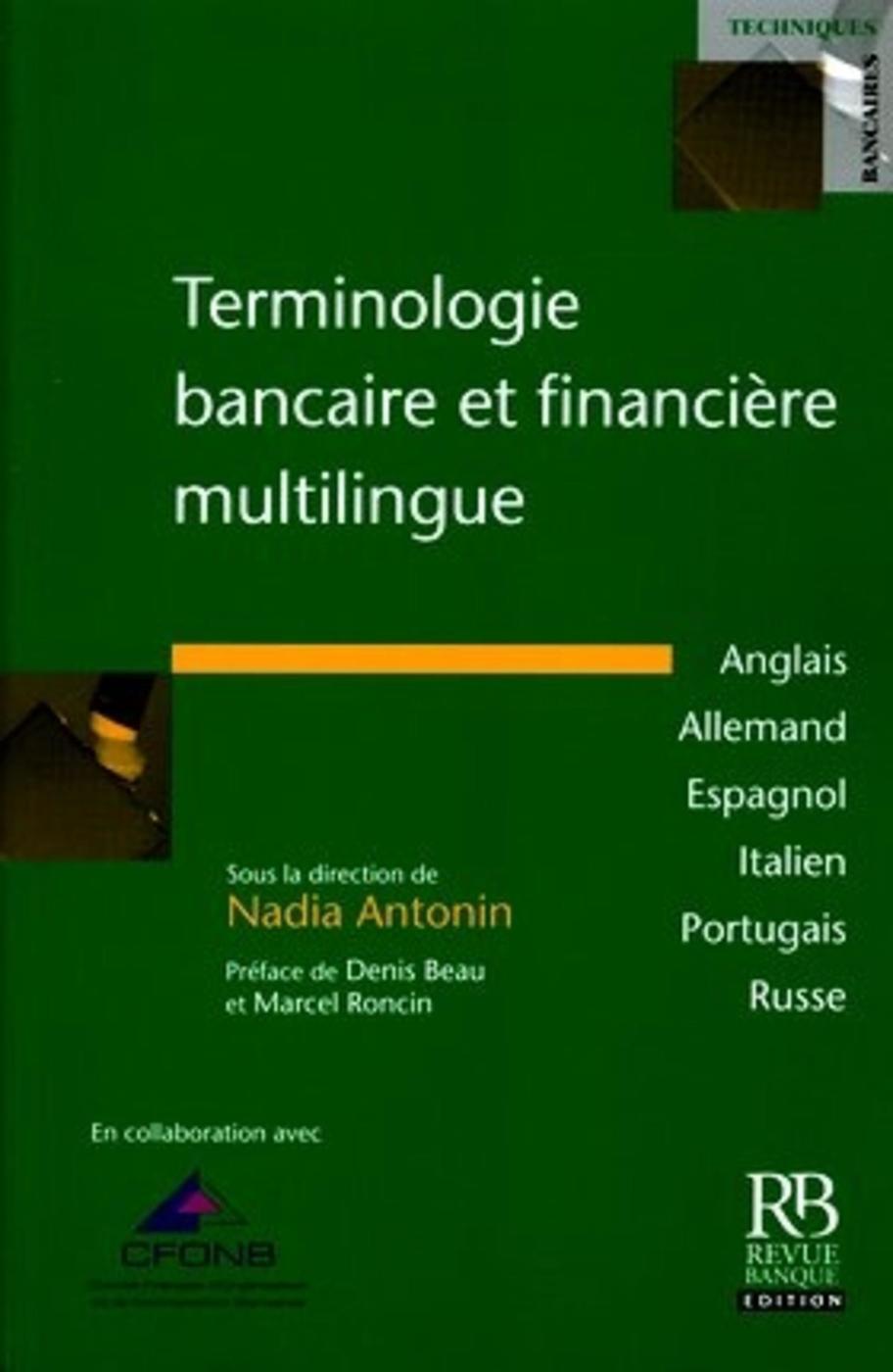 Terminologie bancaire et financière multilingue