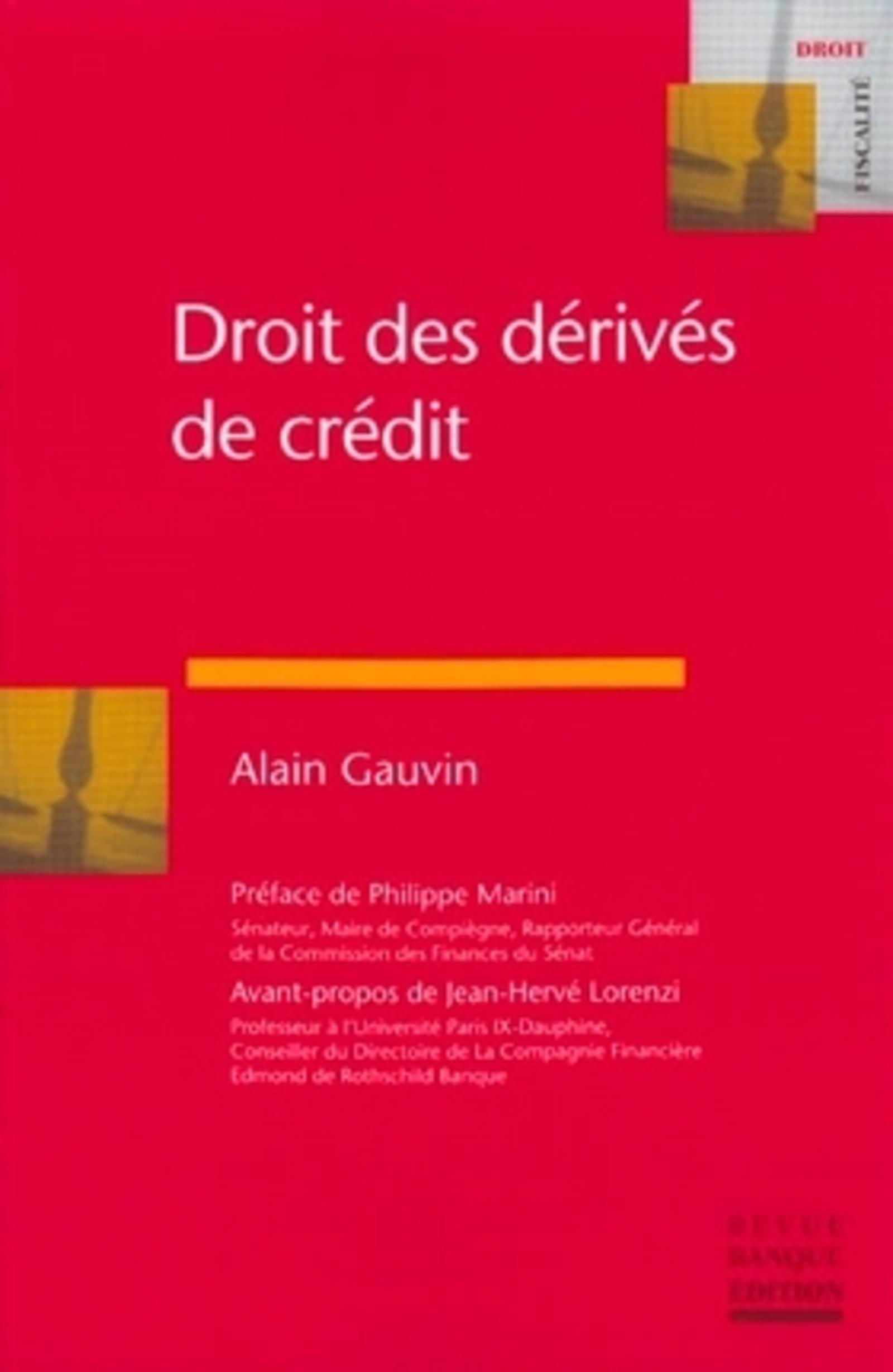 DROIT DES DERIVES DE CREDIT