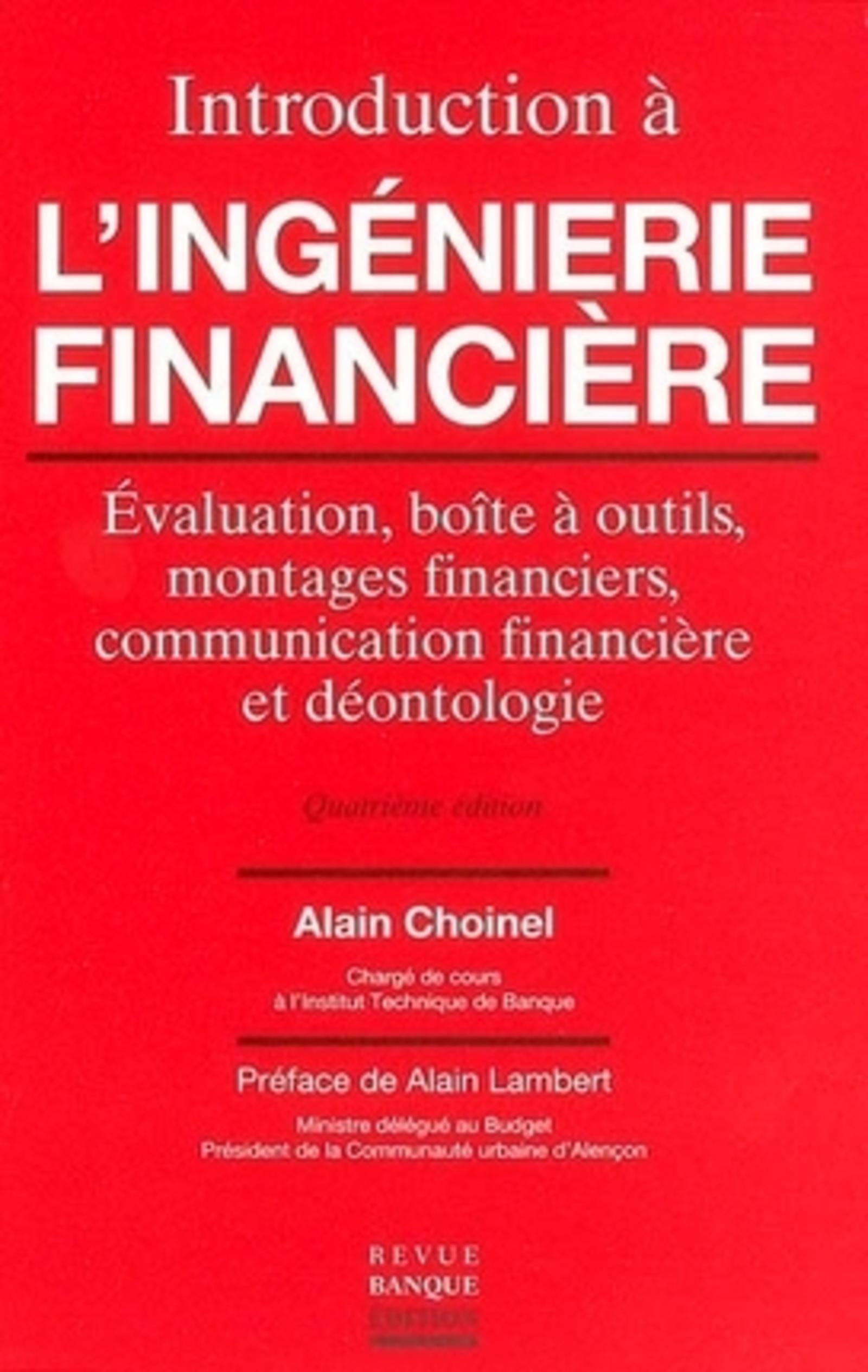 INTRODUCTION A L'INGENIERIE FINANCIERE