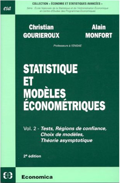 STATISTIQUES ET MODELES ECONOMETRIQUES VOL 2