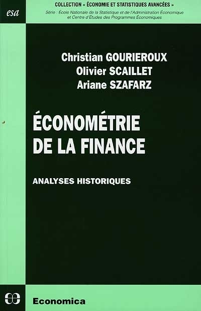 ECONOMETRIE DE LA FINANCE