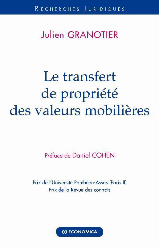 TRANSFERT DE PROPRIETE DES VALEURS MOBILIERES (LE)