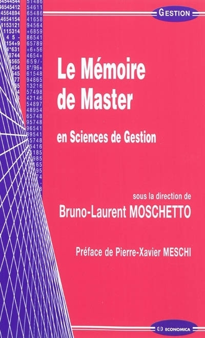 MEMOIRE DE MASTER EN SCIENCES DE GESTION (LE)