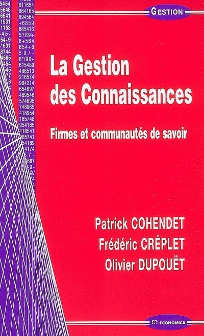 GESTION DES CONNAISSANCES (LA)