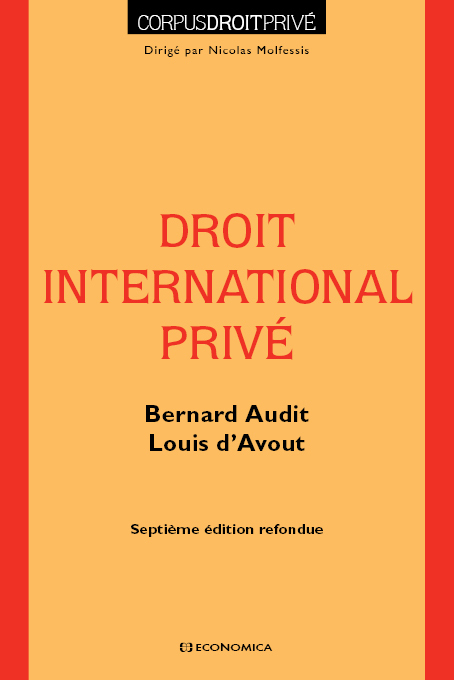 DROIT INTERNATIONAL PRIVE, 7E ED.