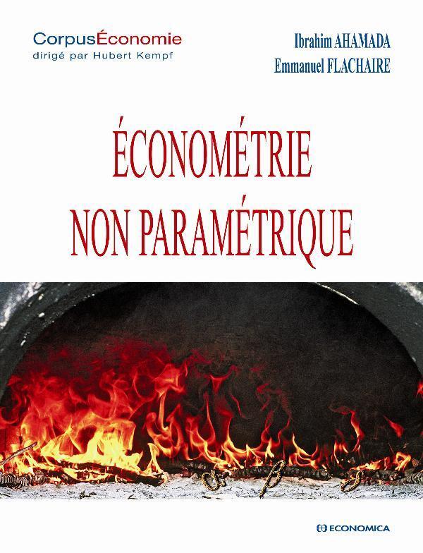 ECONOMETRIE NON-PARAMETRIQUE