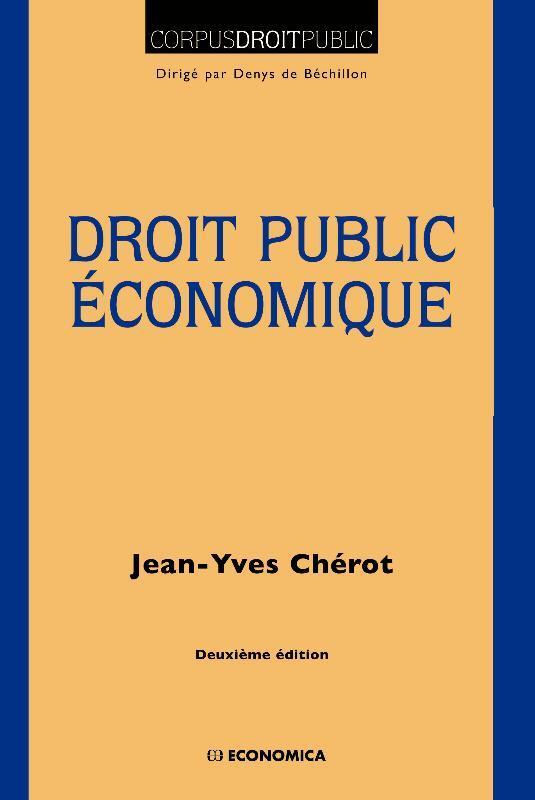 DROIT PUBLIC ECONOMIQUE, 2ED.