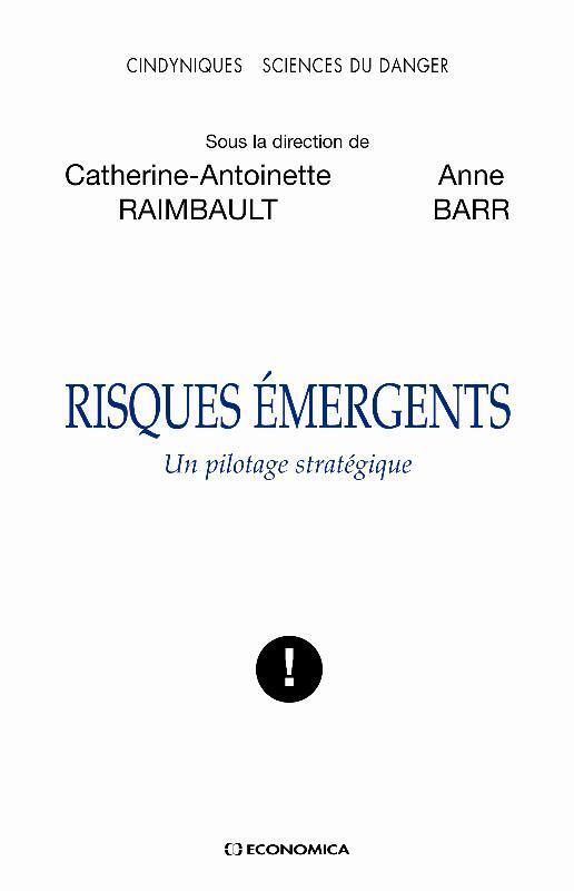 RISQUES EMERGENTS  UN PILOTAGE STRATEGIQUE