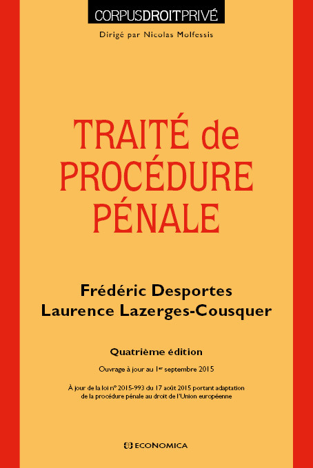 TRAITE DE PROCEDURE PENALE
