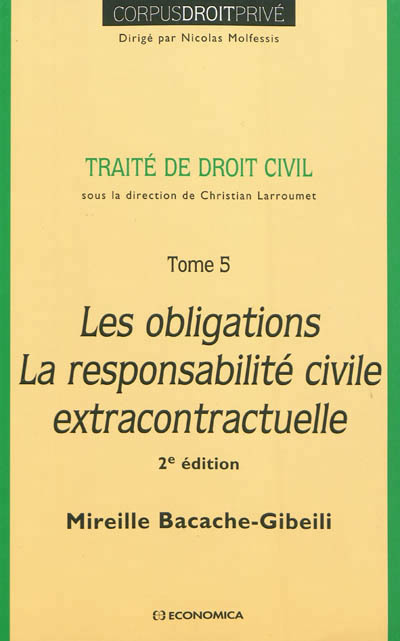 DROIT CIVIL - LES OBLIGATIONS, LA RESPONSABILITE CONTRACTUELLE