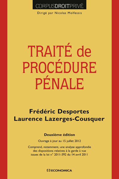 TRAITE DE PROCEDURE PENALE, 2E ED.