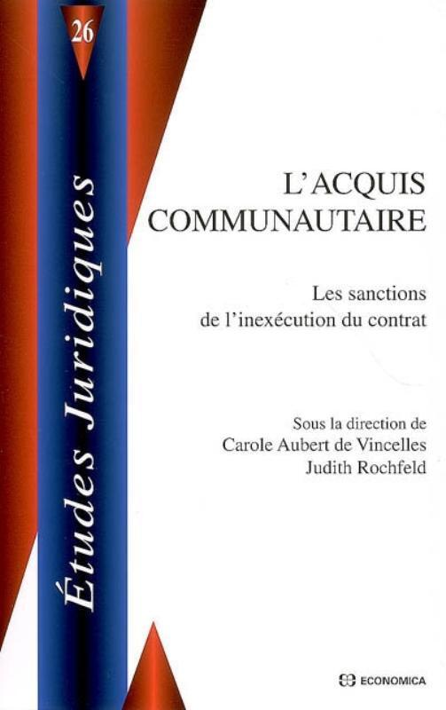 ACQUIS COMMUNAUTAIRE (L')