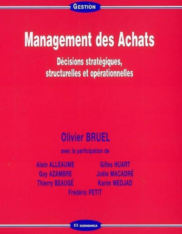 MANAGEMENT DES ACHATS