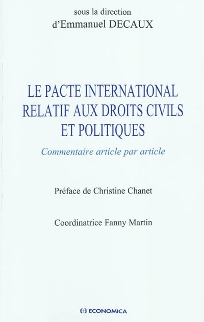PACTE INTERNATIONAL RELATIF AUX DROITS (LE)