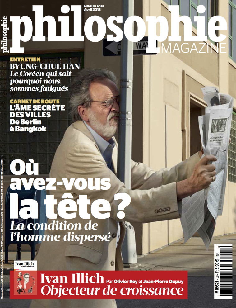 PHILOSOPHIE MAGAZINE N°88  Ou avez-vous la tête  (Mars 2015)