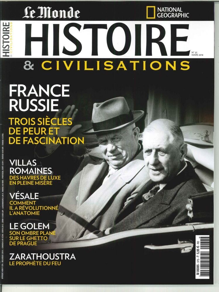 Histoire & Civilisations  N°37 France Russie - mars 2018