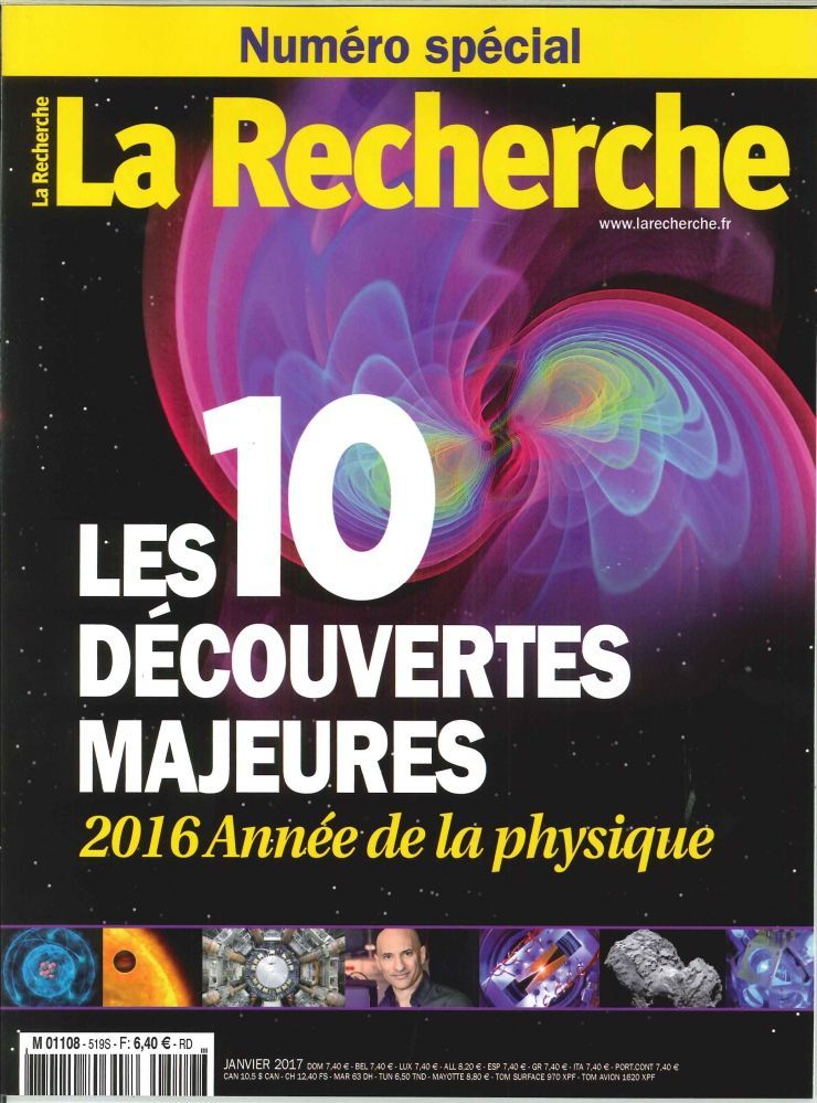 La Recherche N°519 Les 10 Decouvertes Majeures   Janvier 2017