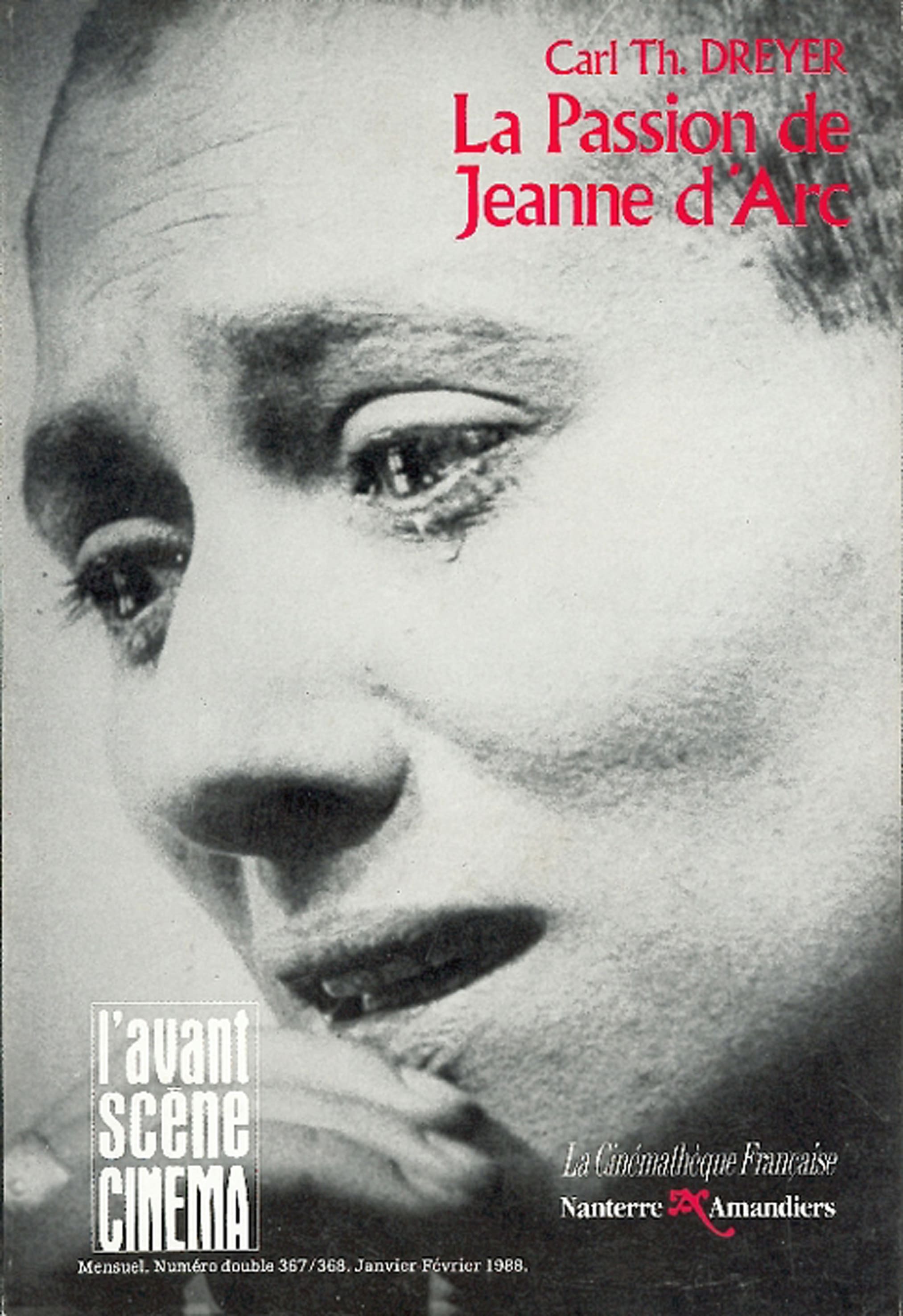 L'Avant Scène Cinéma n°367/368 : La Passion de Jeanne d’Arc - Janvier/Février 1988