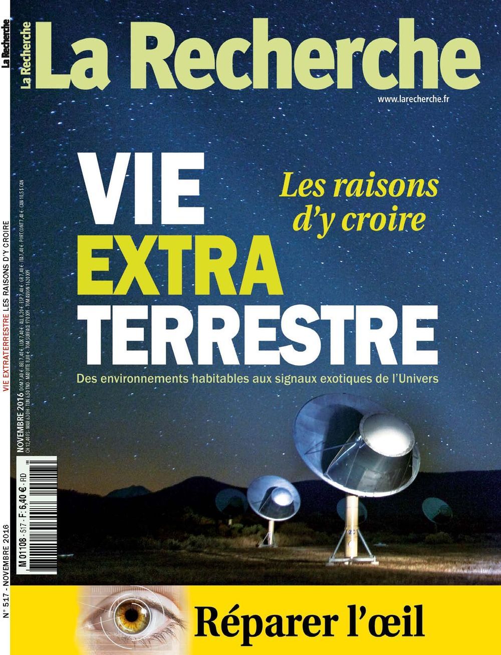 La Recherche N°517 Vie Extra Terrestre Novembre 2016