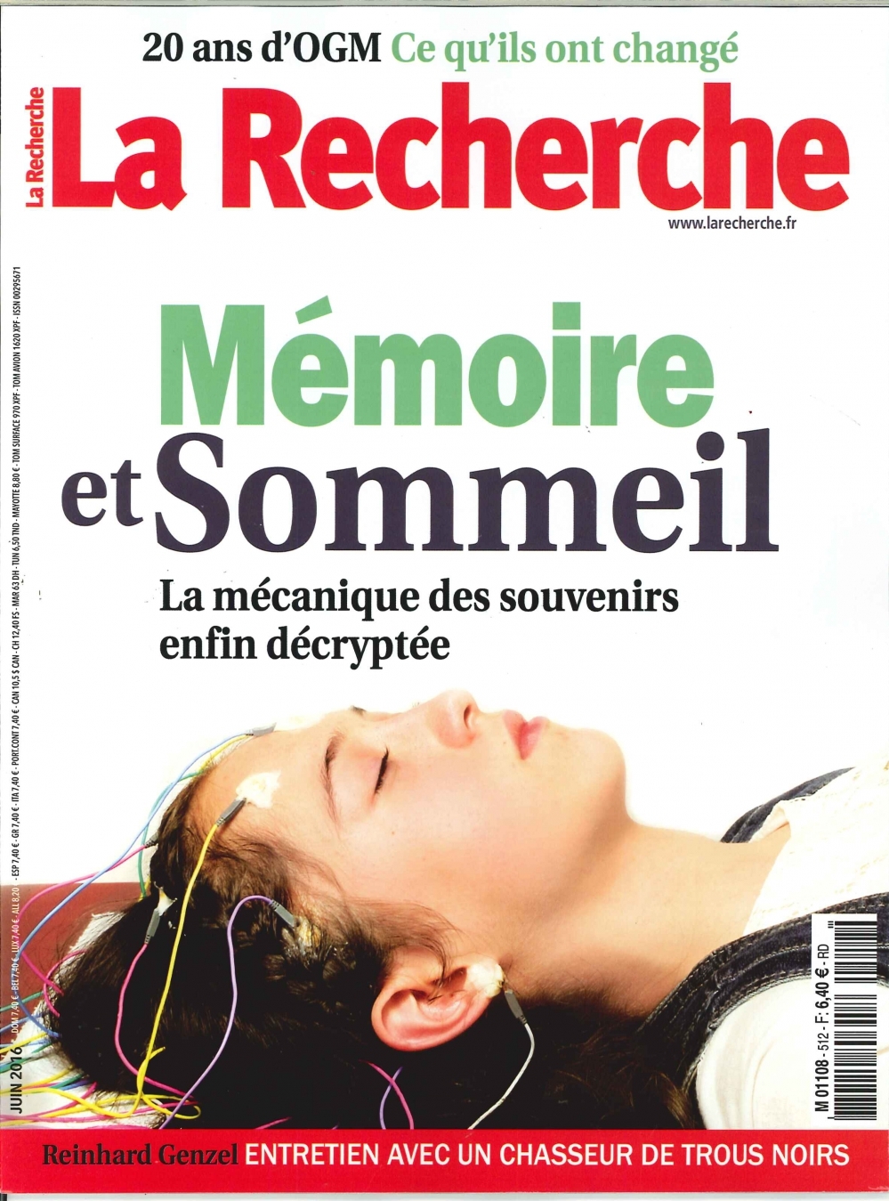 La Recherche N°512 Memoire Et Sommeil  Juin 2016