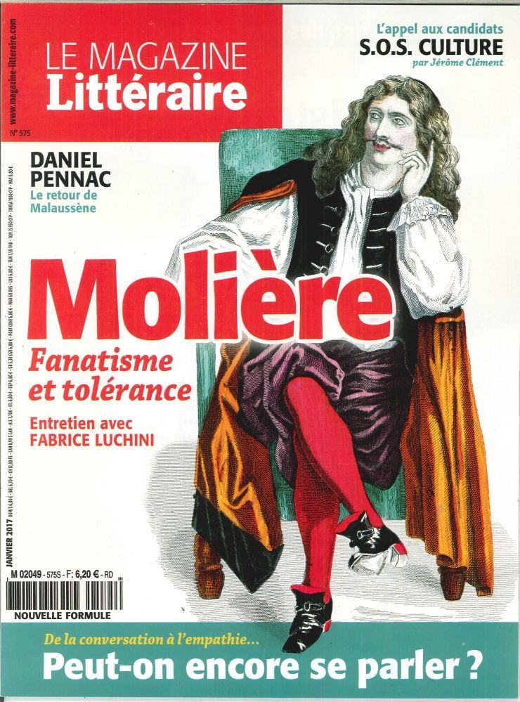 Le Magazine Litteraire N°575 Moliere   Janvier 2017