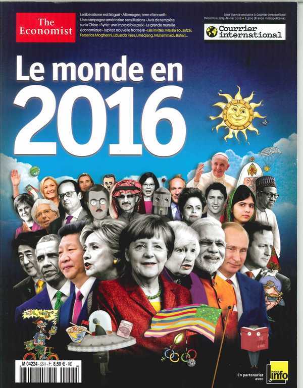 Courrier International N°55 Le Monde En 2016 Decembre 2015