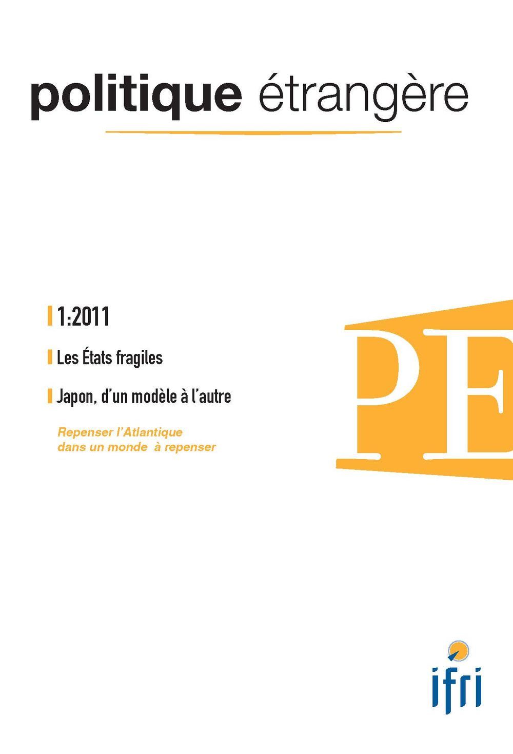 POLITIQUE ETR  2011 Etats frag - PE111