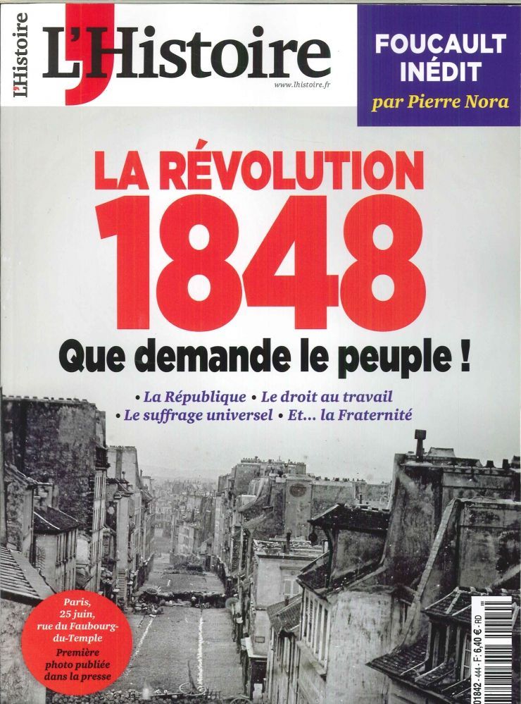 L'Histoire N°444 La Revolution 1848  Fevrier 2018