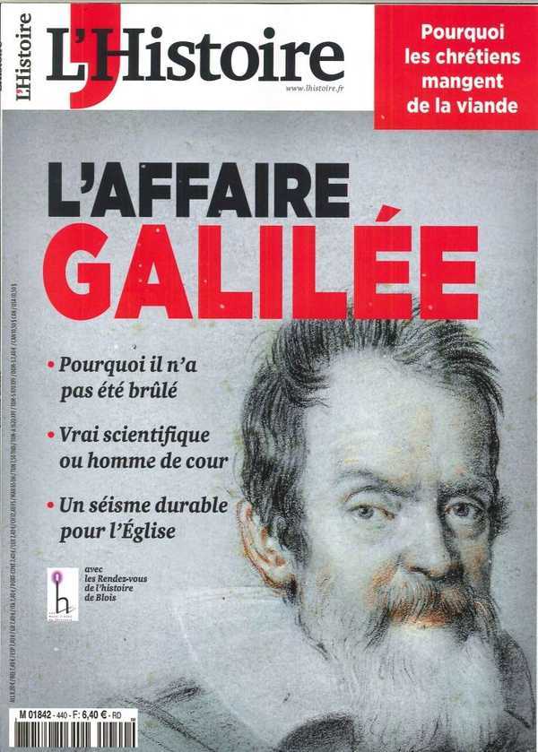 L'Histoire N°440 L'Affaire Galilee Octobre 2017