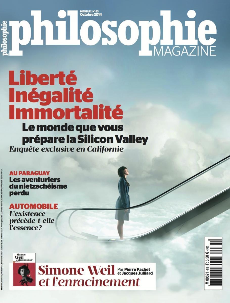 PHILOSOPHIE MAGAZINE N°83 Liberté inégalité immortalité  PHIF83