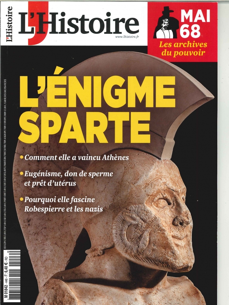 L'Histoire N°446 Sparte une cité comme les autres ? - avril 2018
