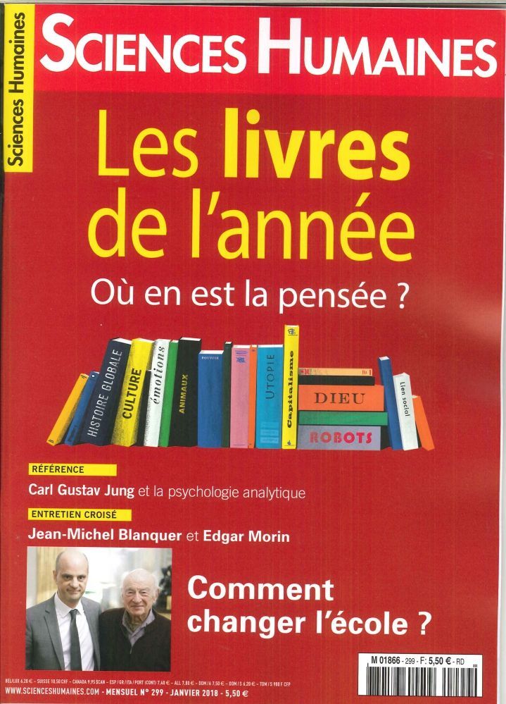 Sciences Humaines N°299 Les Livres De L'Annee Decembre 2017