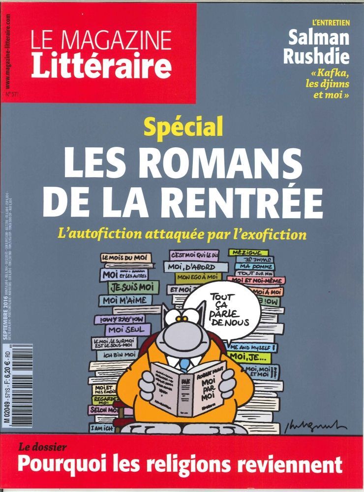 Le Magazine Litteraire N°571 Les Romans De La Rentree  Septembre 2016