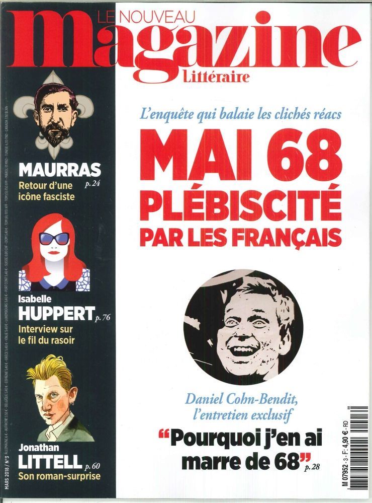 Le Nouveau Magazine Littéraire N°3  Mai 68 - mars 2018